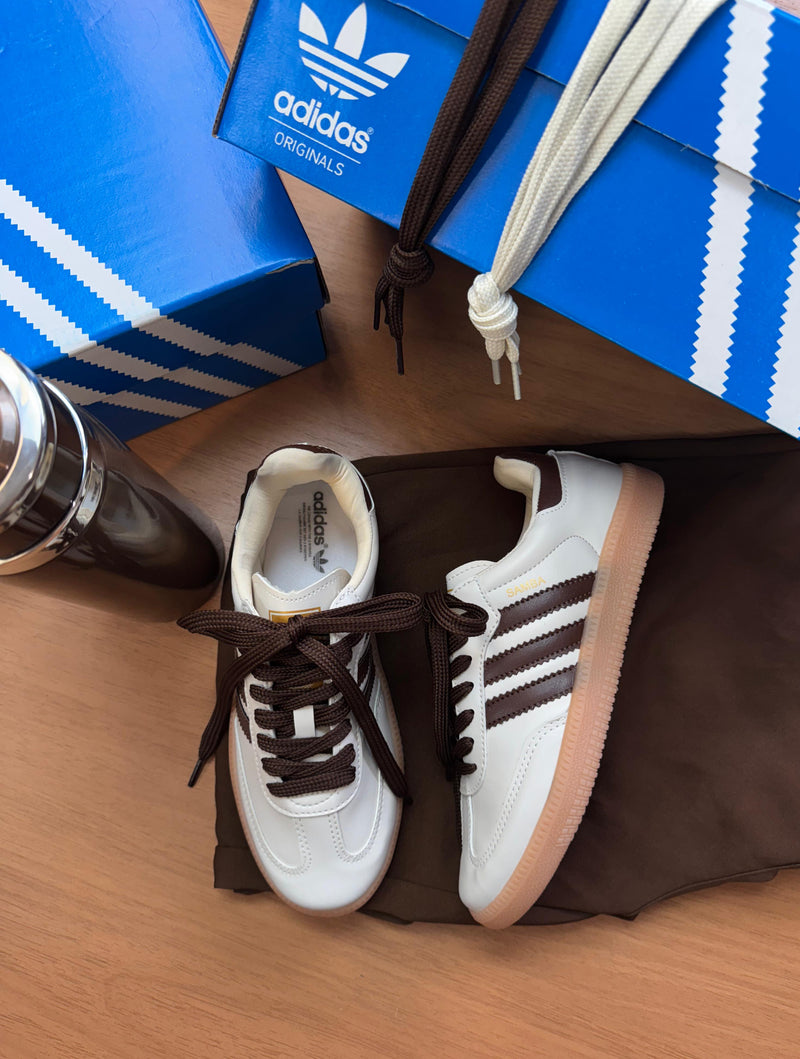 Adidas samba 00s sintético - Bege/cafe - 34 ao 39